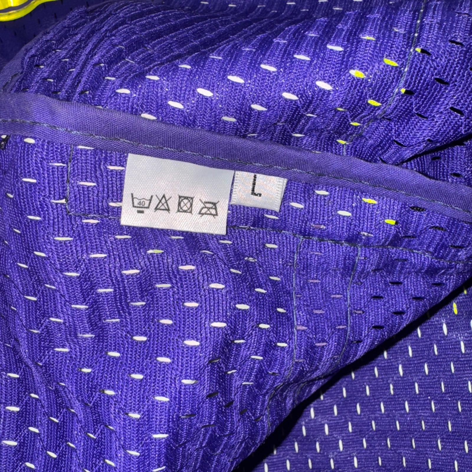 V Bandz Purple Yellow Reflective Hi Viz Vest Tabard - Large Ladies
