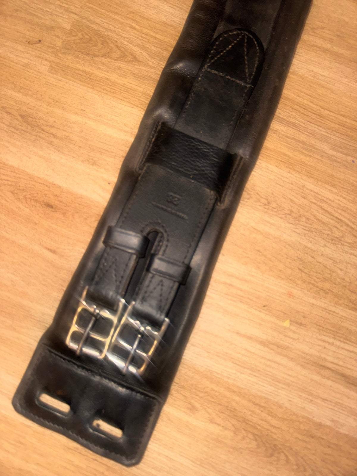 Top Quality English Leather 28” Elasticated Short Girth |  Tack Dressage