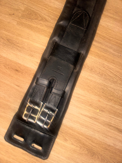 Top Quality English Leather 28” Elasticated Short Girth |  Tack Dressage
