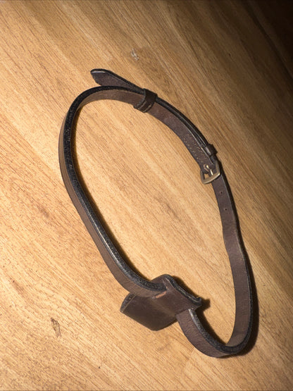 English Leather Brown Size Full Flash Strap And Connector Horse Tack Bridle #12