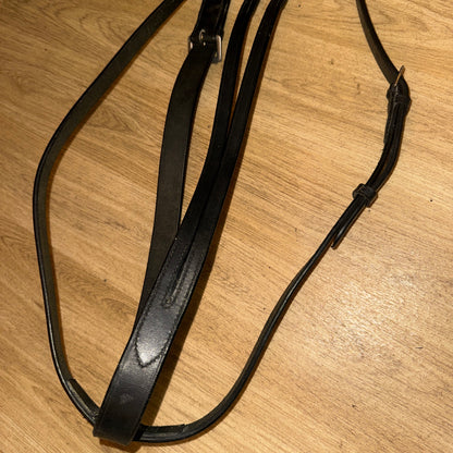 Kincade Black Leather Running Martingale | Size Full Used Horse Tack #77