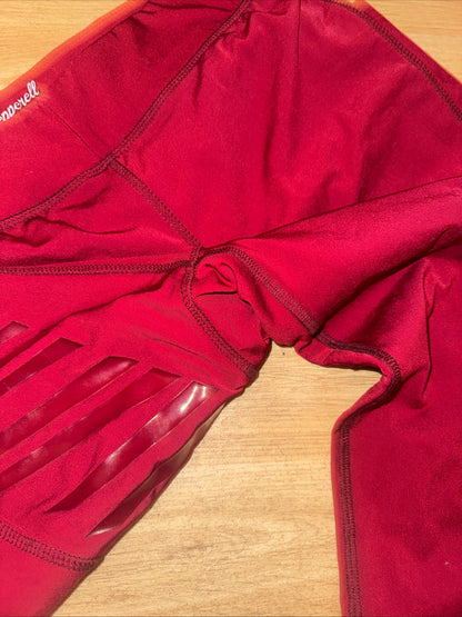 Pepperell Gel Seat Burgandy Red Horse Riding Tights Size 14/16 XXL Fleece Lined