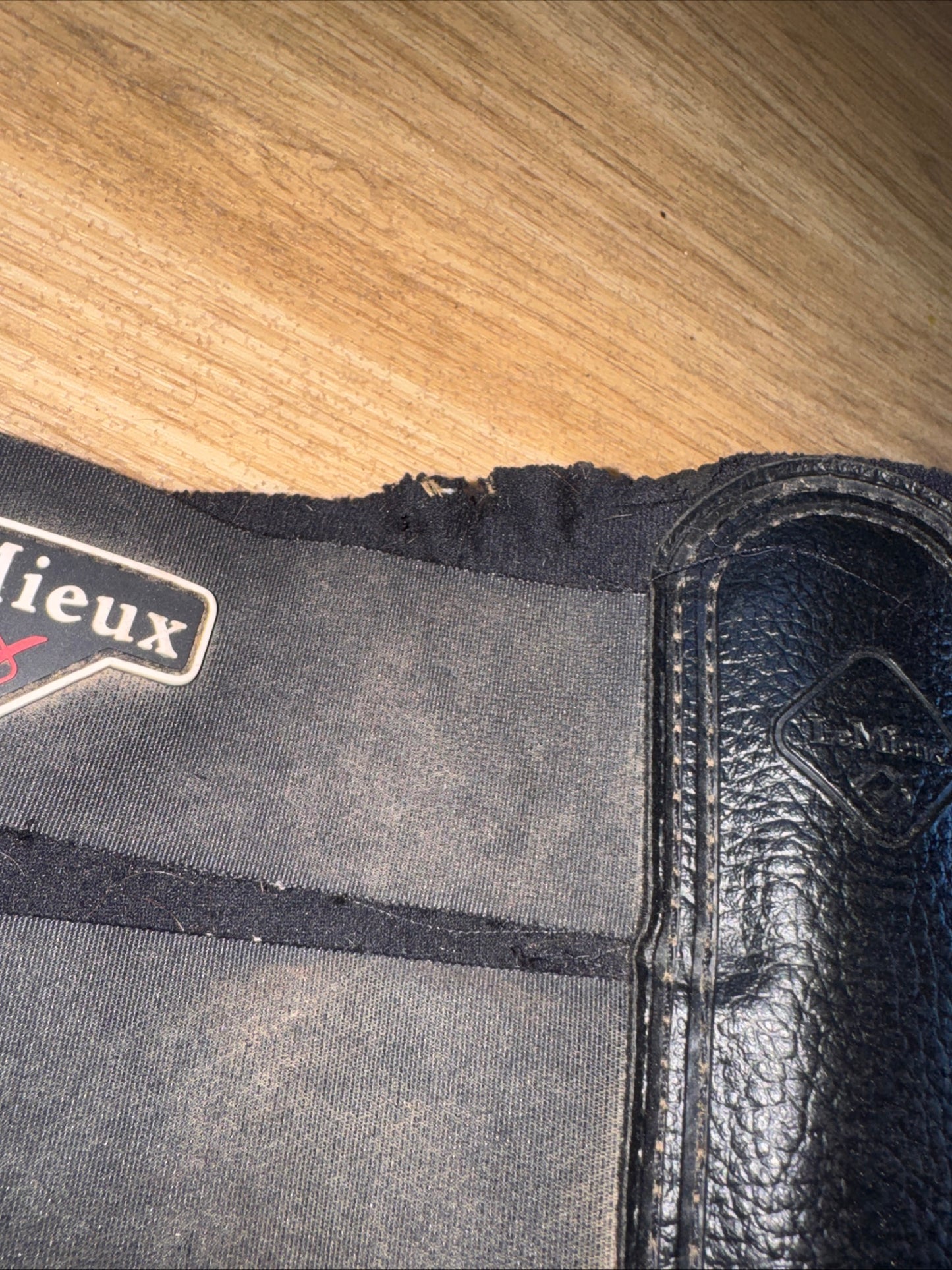 Lemieux Size Large Black Brushing Boots | Second Hand Horse Tack