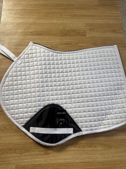Gallop Prestige White Close Contact Saddle Pad Size Full | Horse Tack For Sale