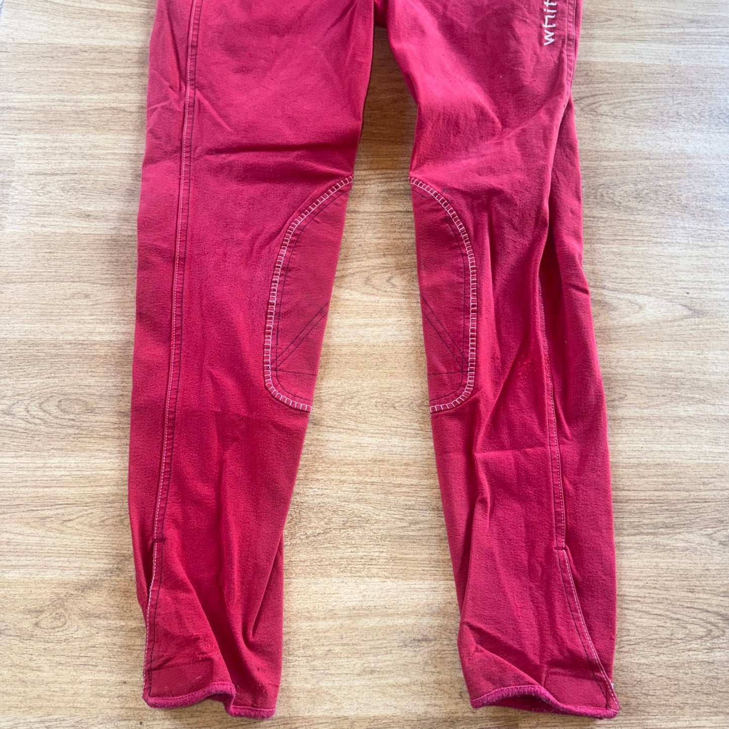 Whitaker Red Denim Style Ladies 28” Breeches