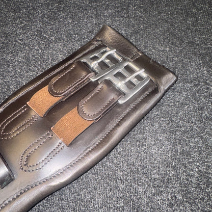 Ecorider 26” Anatomical Brown Leather Girth Dressage Monoflap Saddle