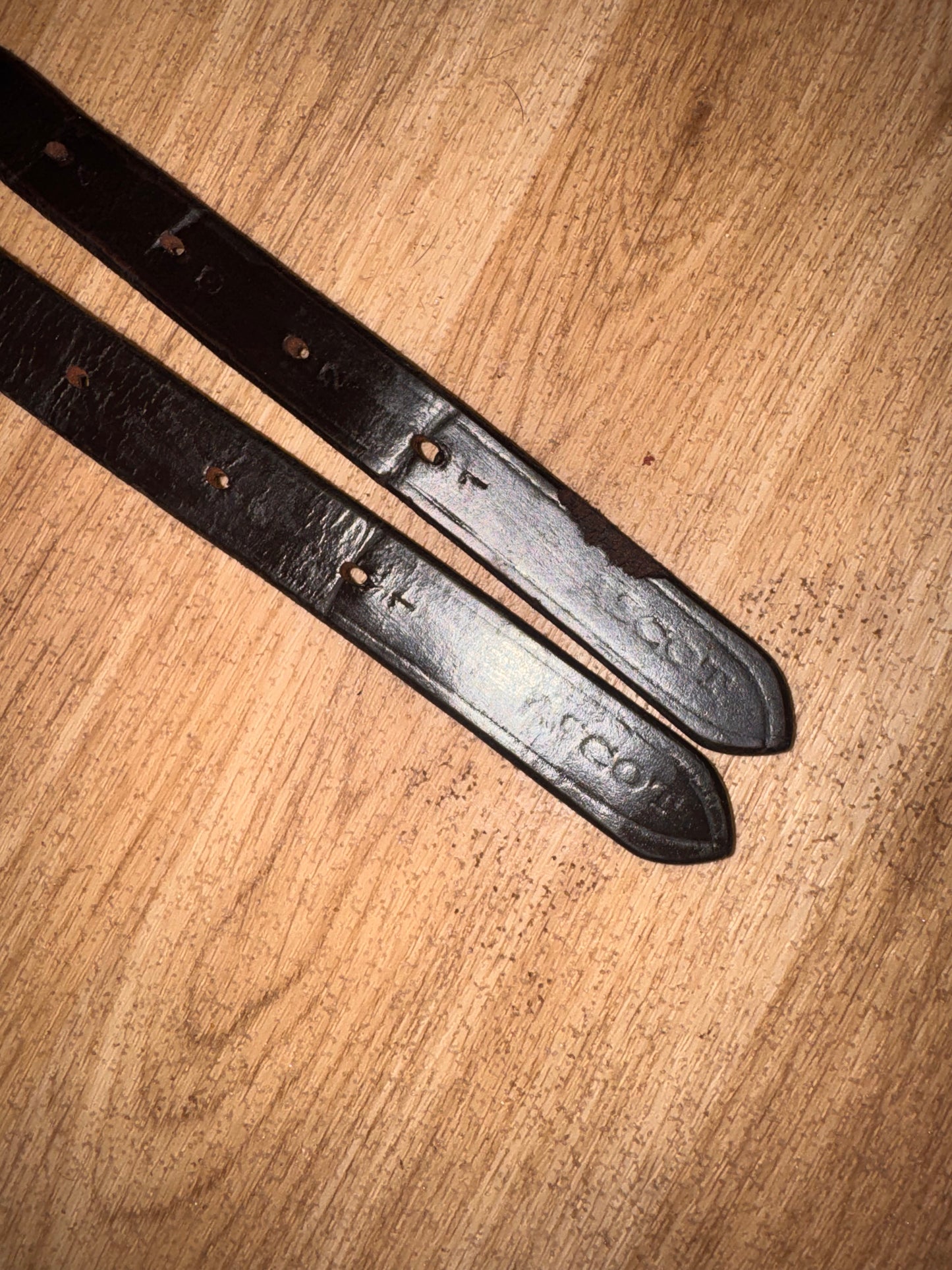 Ascot 32” Black English Stirrup Leathers – Pair #41