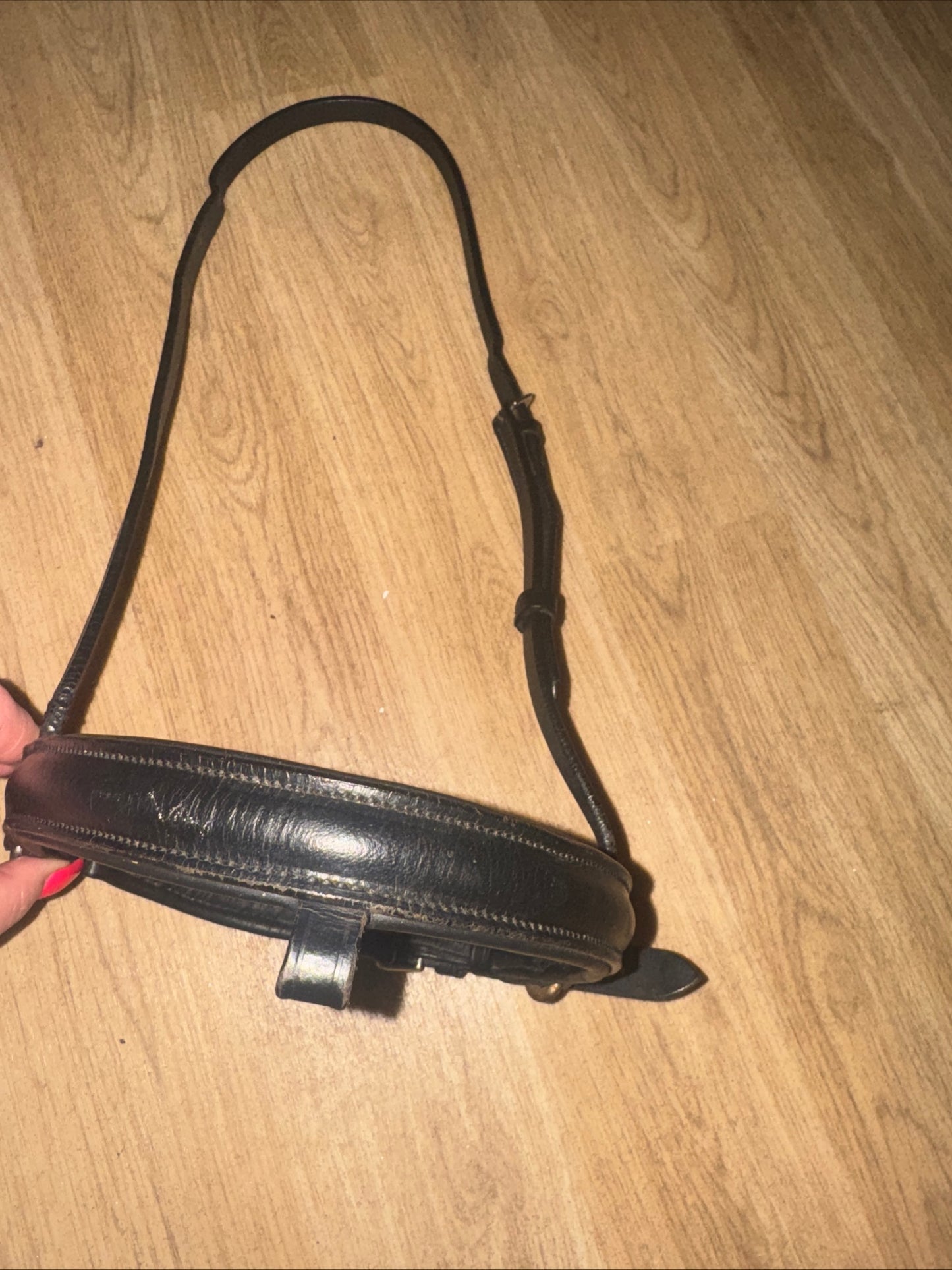 Black Cob Size Noseband #987