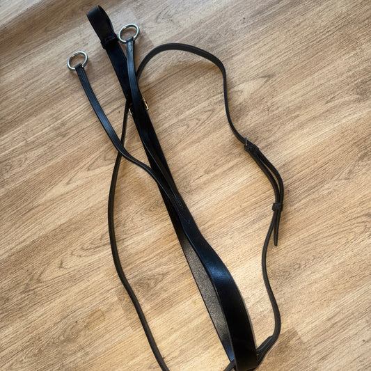English Black Leather Running Martingale – Horse Tack #22