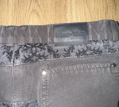 Hac Tac Scroll Seat Grey Breeches 28” 30”