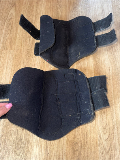 Cliff Barnaby Black Size Pony Brushing Boots | Second Hand Horse Equine Tack