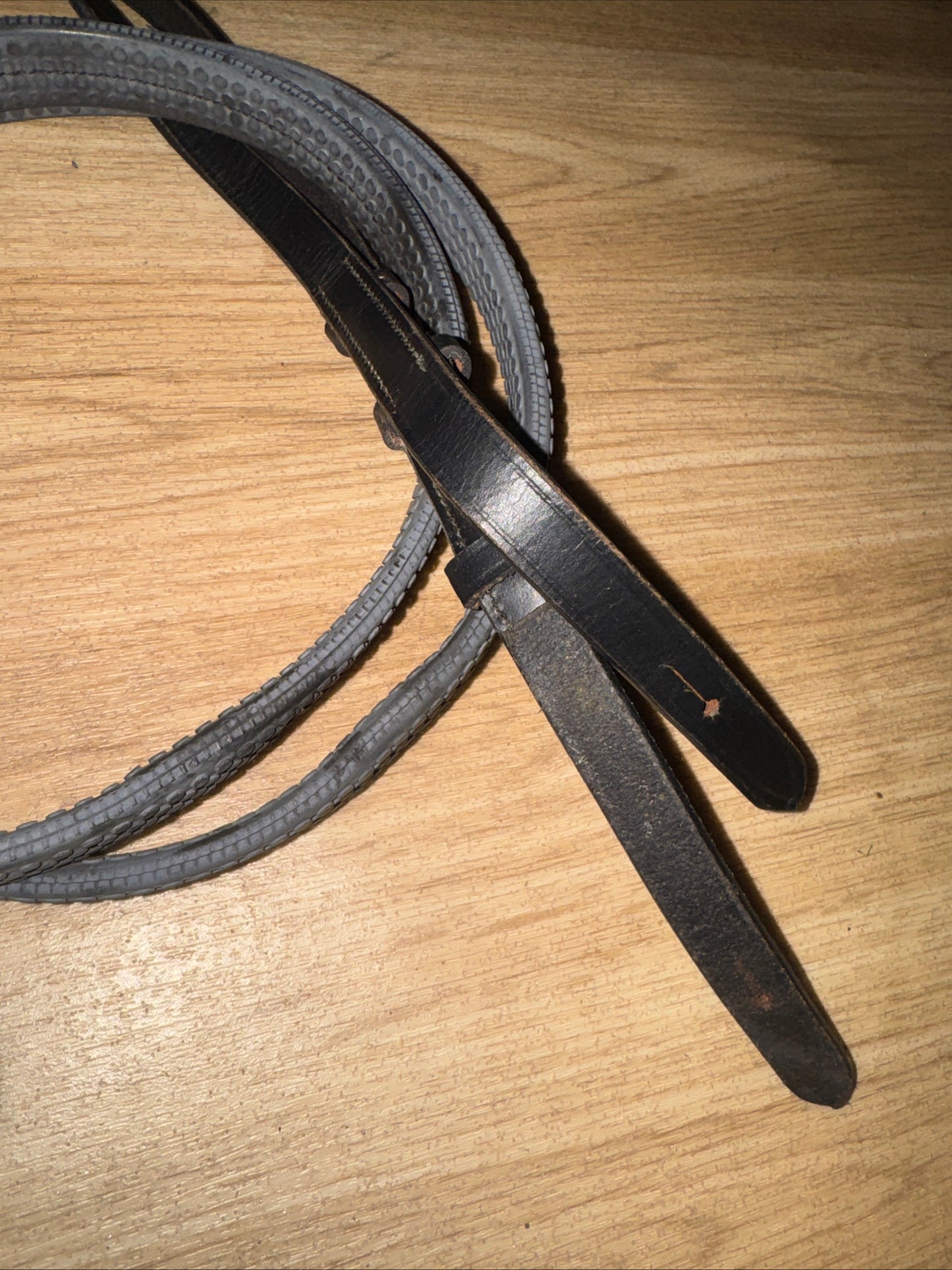 Black Rubber 48” Reins #349 | Second Hand Tack