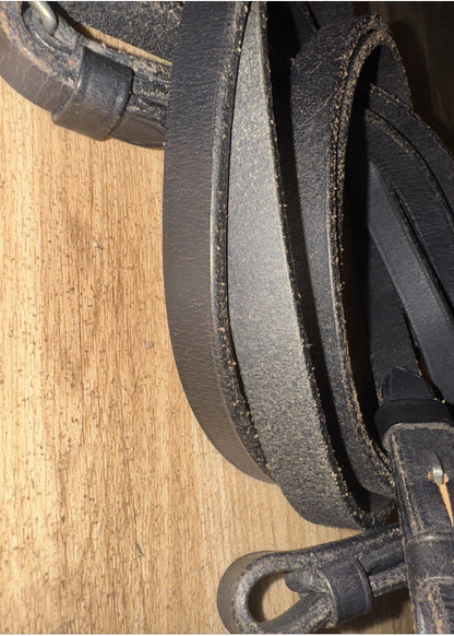 Plain English Leather Black 54” Reins #63