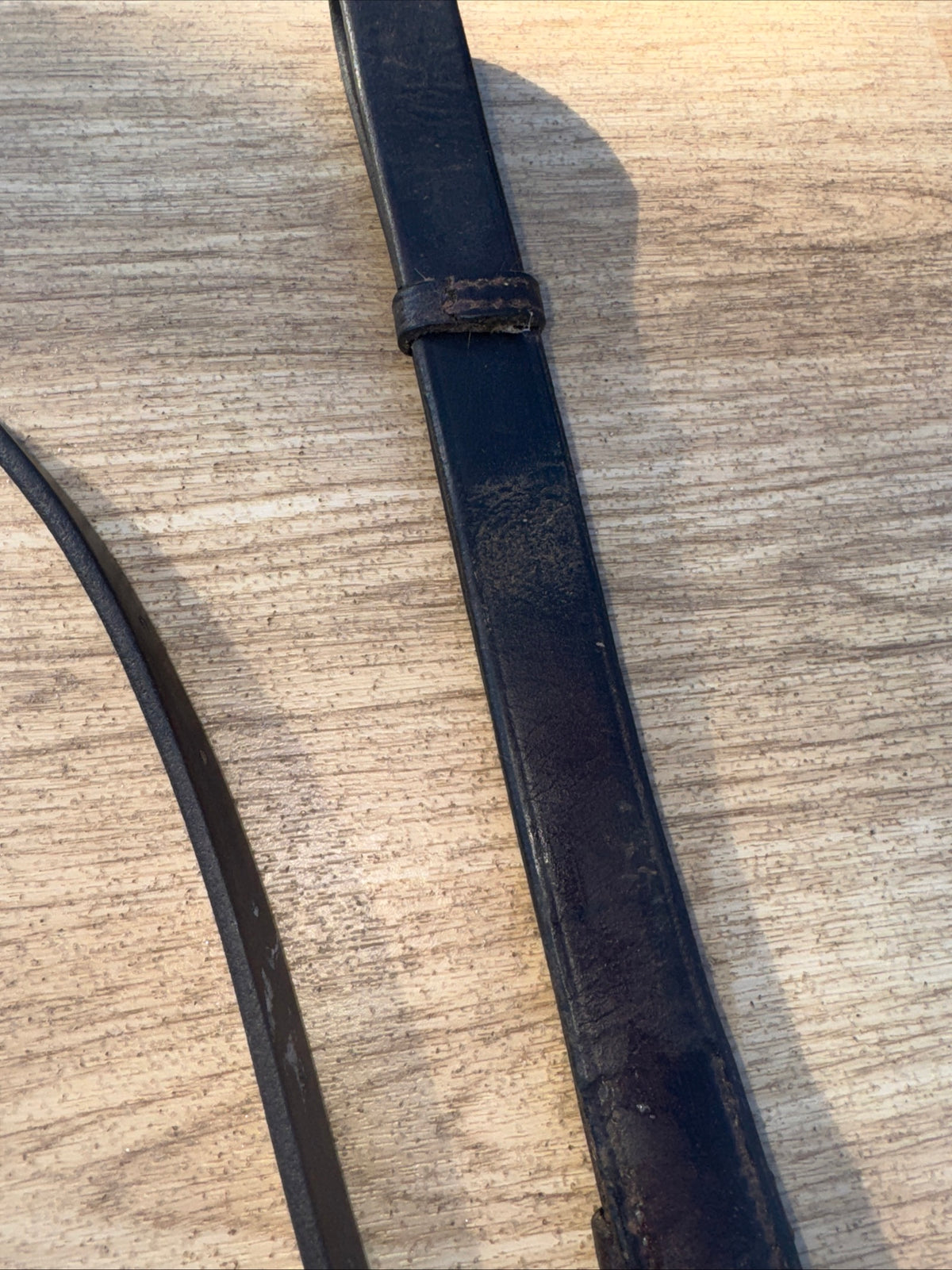 Collegiate Brown English Leather Full Size Running Martingale #17