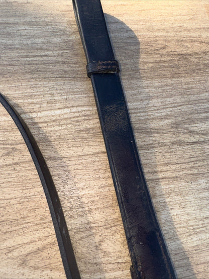 Collegiate Brown English Leather Full Size Running Martingale #17