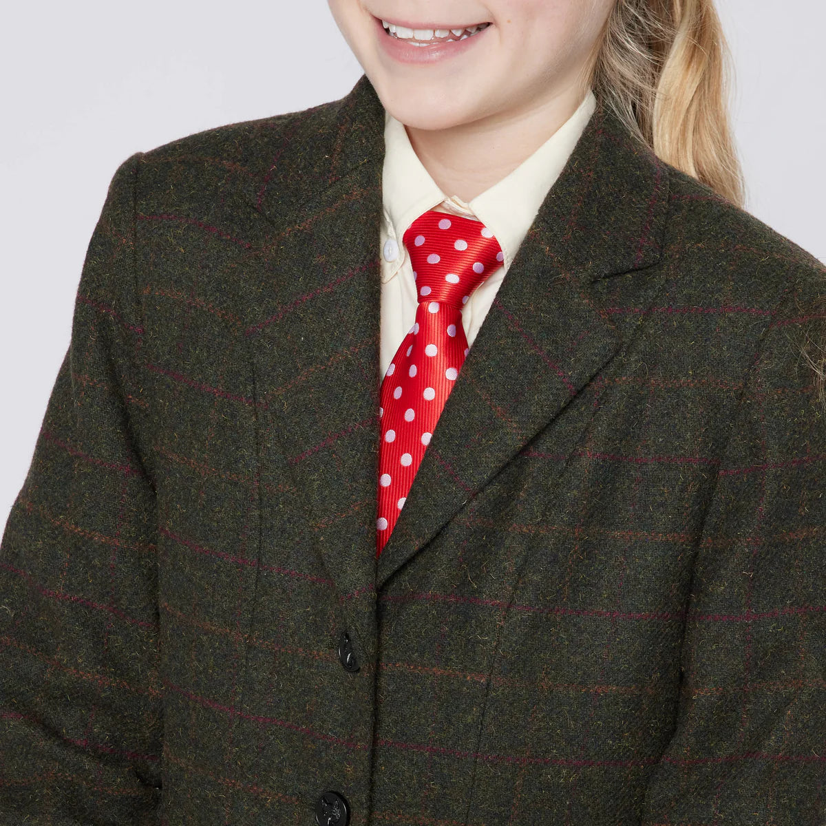 Cameo Childs Tweed Jacket - Seaweed .