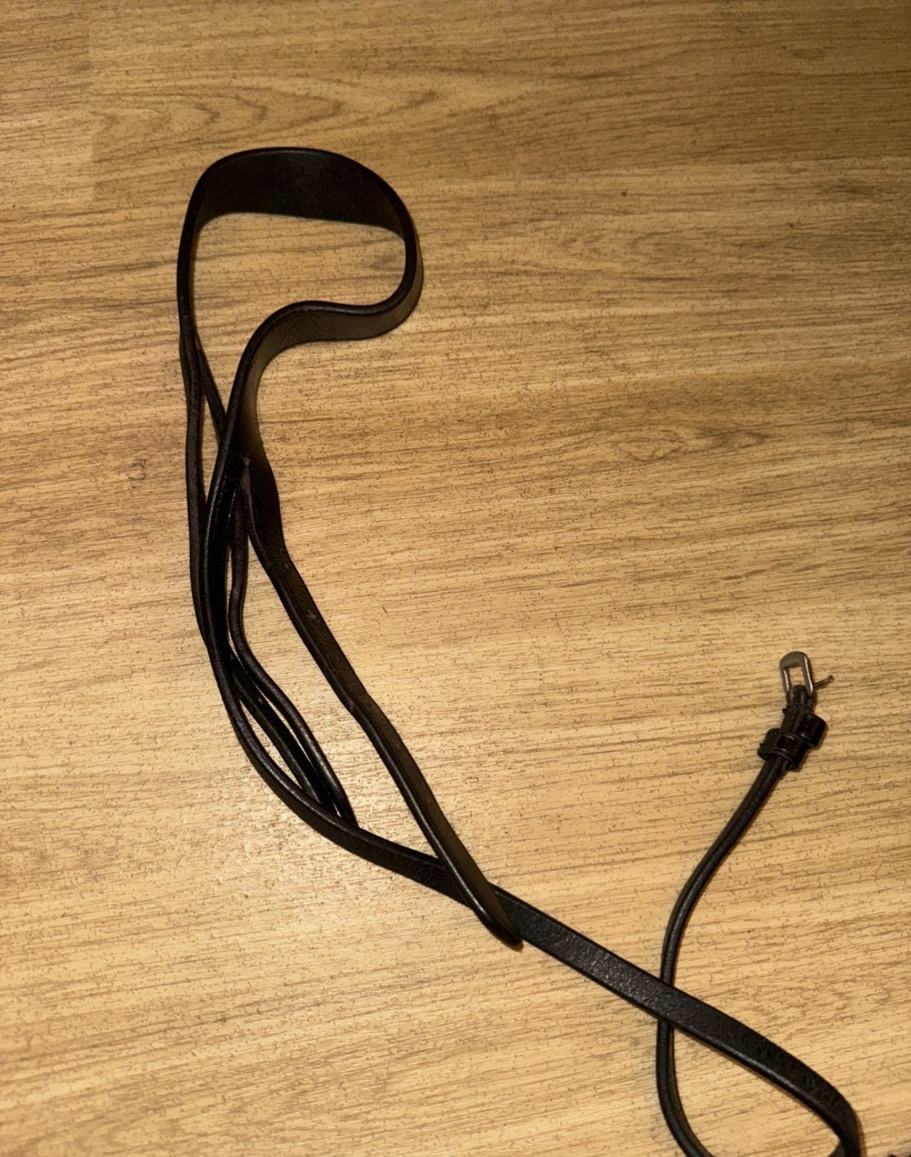 Black Pony Leather Headpiece #773
