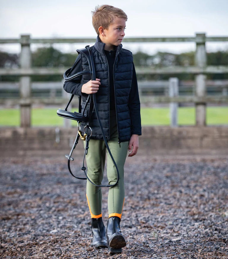 Premier Equine Diablo Junior Unisex Riding Breeches - Olive or Black