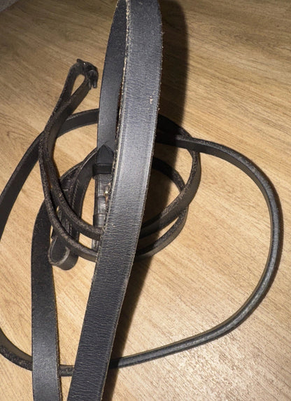 Plain English Leather Black 54” Reins #63