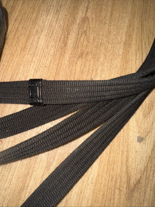 Shires Webbing Leather Draw Reins - Training Reins