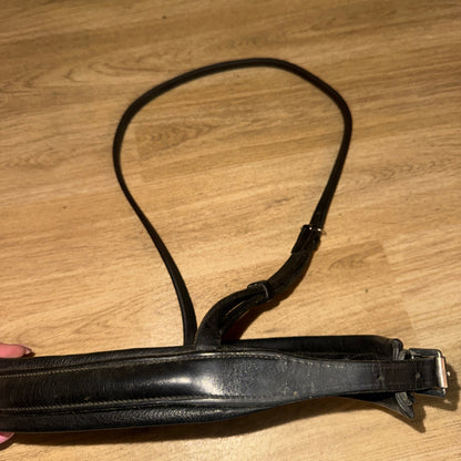 English Leather Padded Size Cob Black Noseband #22 Second Hand Tack Horse