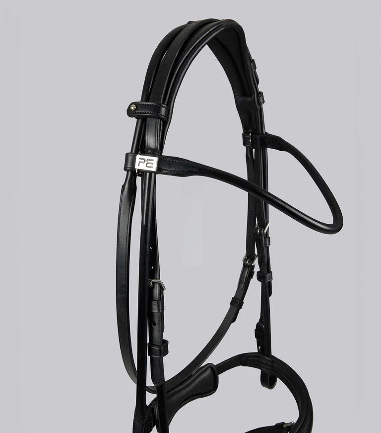 Premier Equine Finetti Rolled Leather Snaffle Bridle