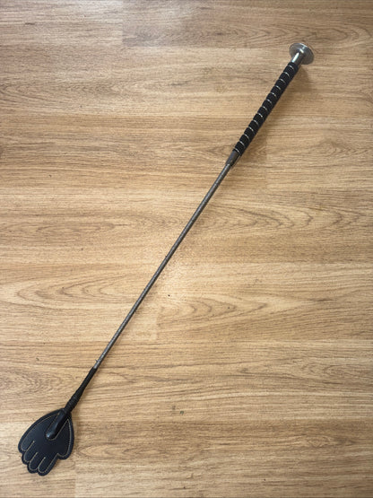 Silver Coloured Handy Hand Whip | Second Hand Horse Pony Tack #101