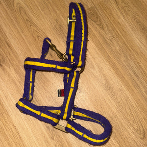 Aerborn Purple / Yellow Small Pony Headcollar