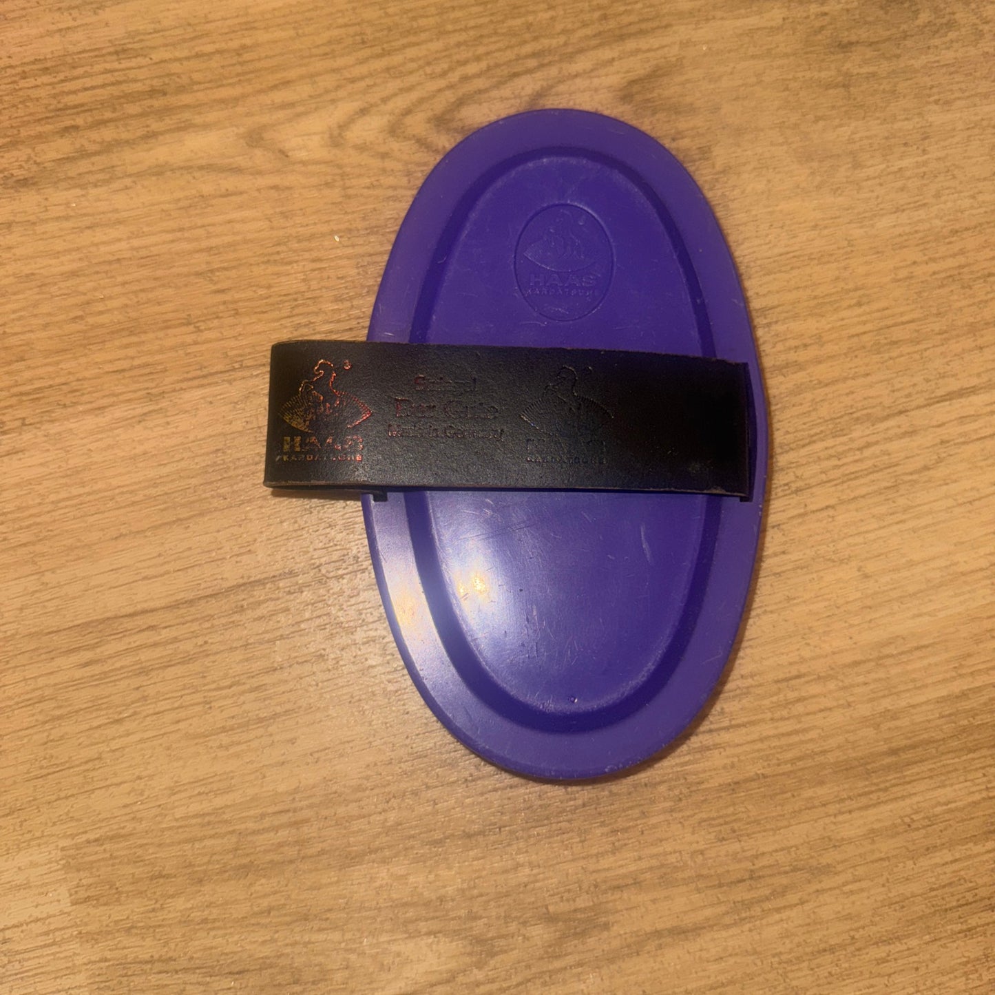 Haas Purple Curry Comb - Deep Clean Brush #1