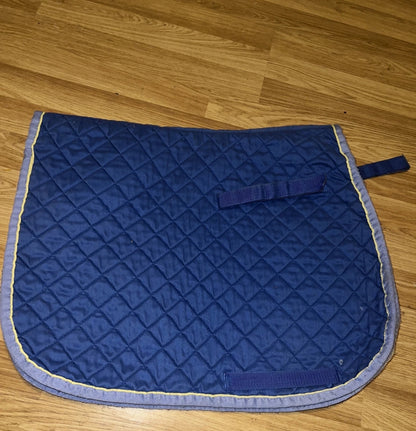 Cottage Craft Blue Cuddly Ponies Cob Saddle Pad - Free Post