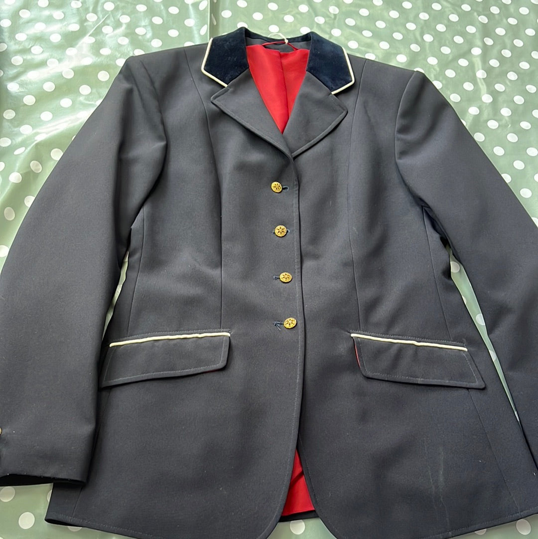 Caldene Navy 36” Show Jacket - Show Jumping Showing Sj Pc
