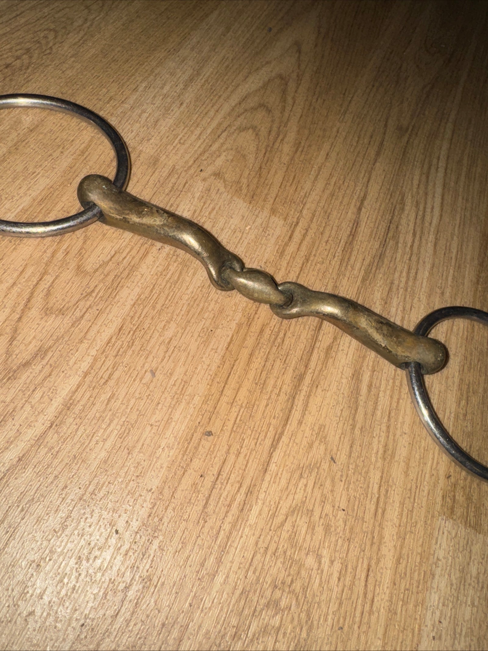 5.5” Copper Mix Lozenge Snaffle - CURVED MOUTHPIECE