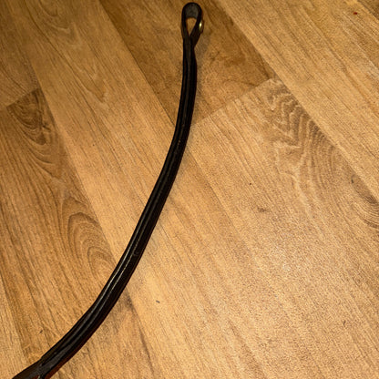 Whitaker Black Raised Leather Browband | Size Pony #213