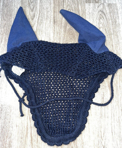 Equiline Navy Full Ear Veil Ears #4