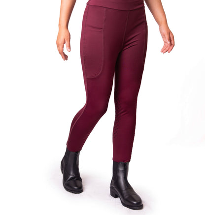 GALLOP High-Waist Pocket Silicone Knee Tights