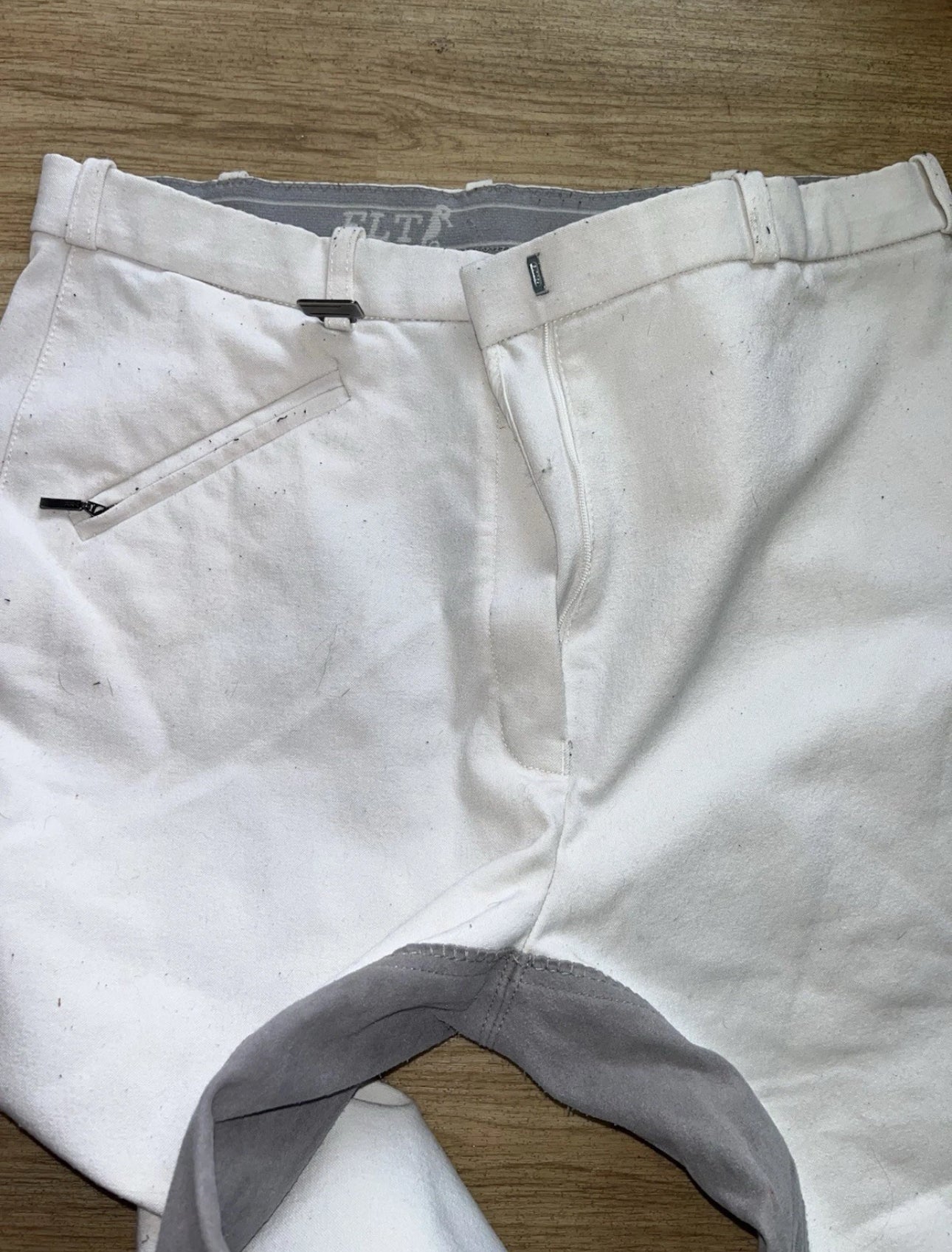 ELT White Ladies 28” Full Suede Seat Breeches