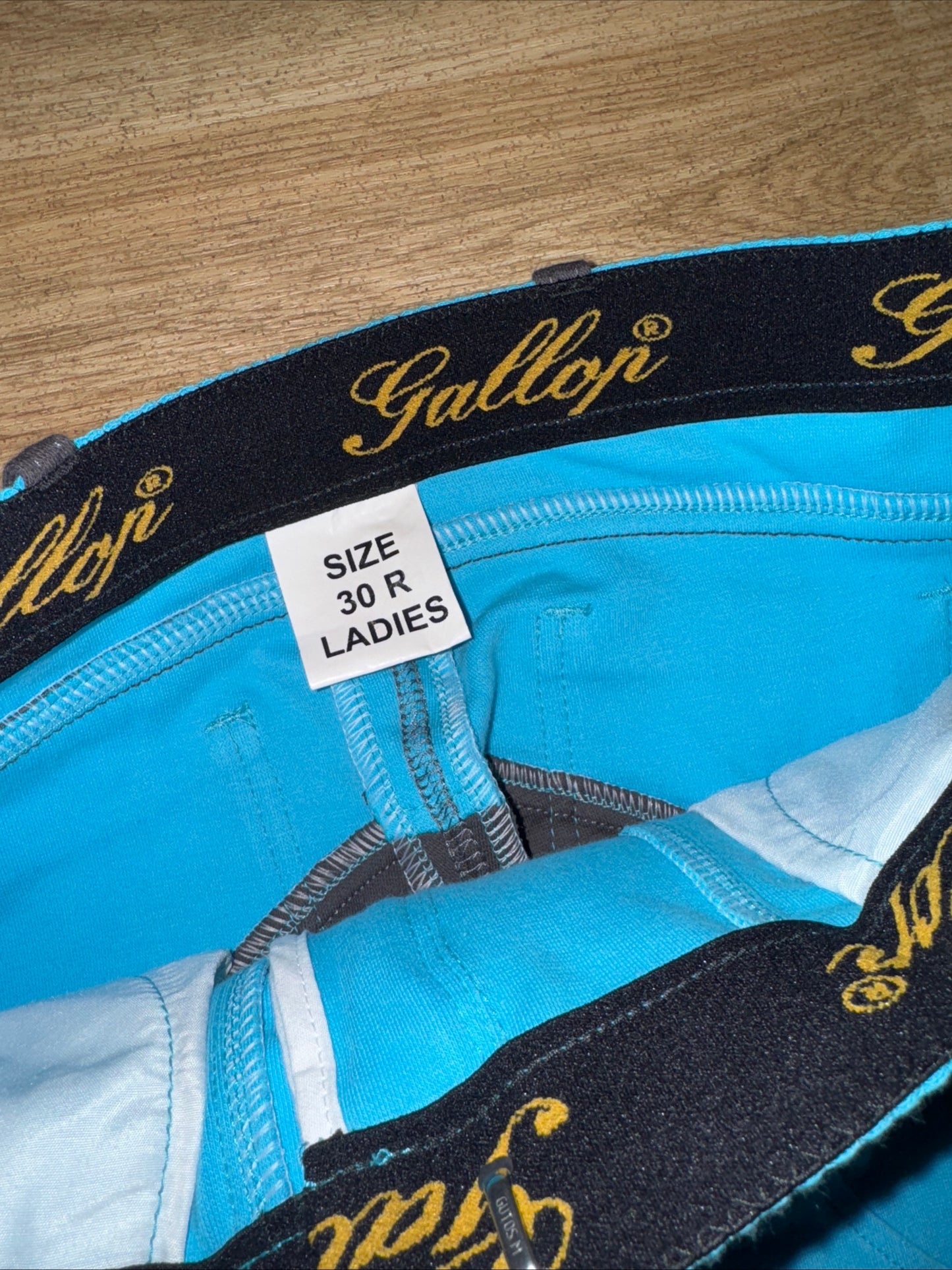 Gallop Helix Turquoise Grey Ladies 30” Jodphurs - RRP £39.99