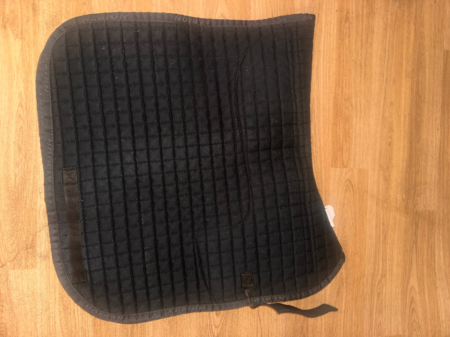 Albion Black Dressage Square Saddle Pad Full Wool Mix Padding