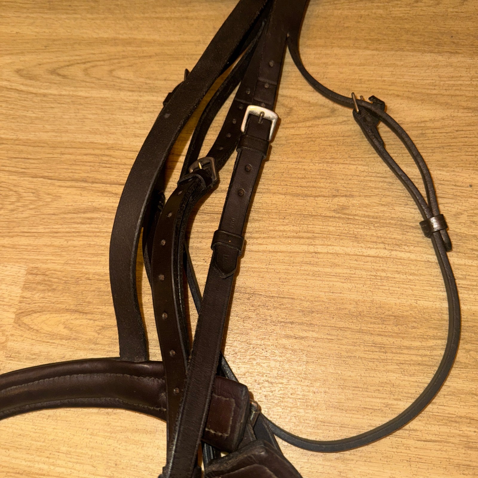 Brown Full Size English Leather Bridle - Free Post #2002