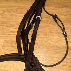 Brown Full Size English Leather Bridle - Free Post #2002