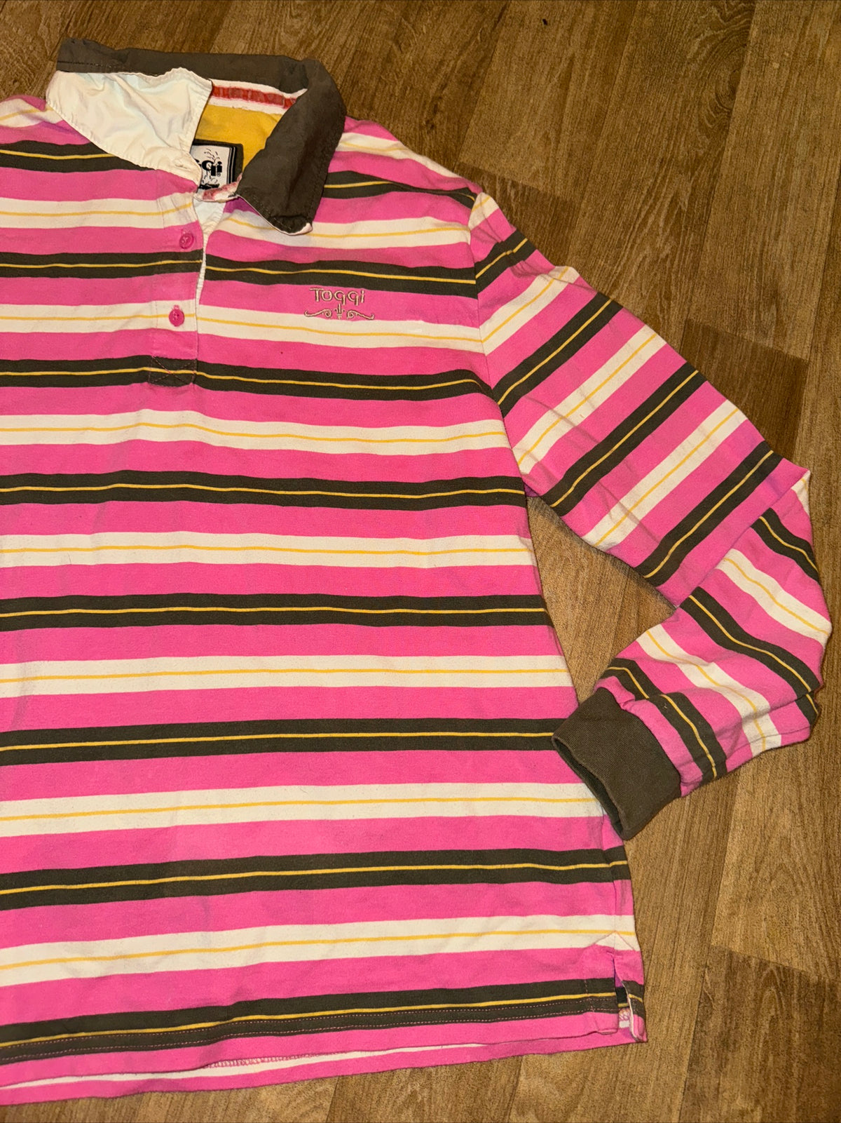 Toggi Pink Stripe Size 18 Polo Top