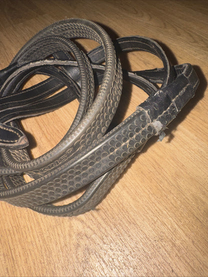 Full Size Black Flexi Rubber Reins #411