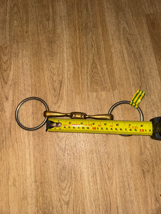 5” Gold Coloured Lozenge Loose Ring Snaffle