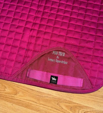 Legacy Straight Cut Pony / Cob Pink Saddle Pad - Dressage
