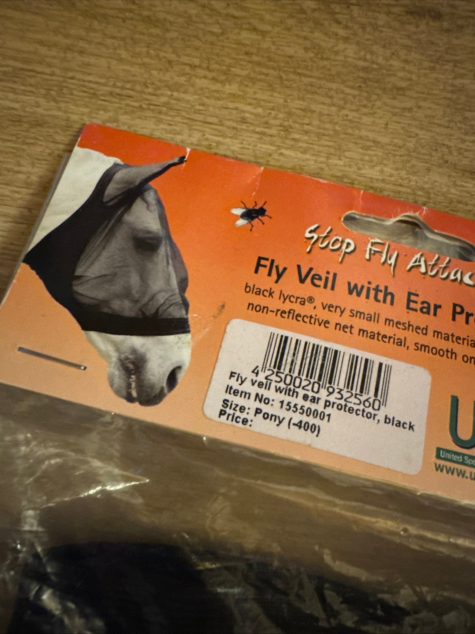 USG Lycra PONY Stretch Fly Mask