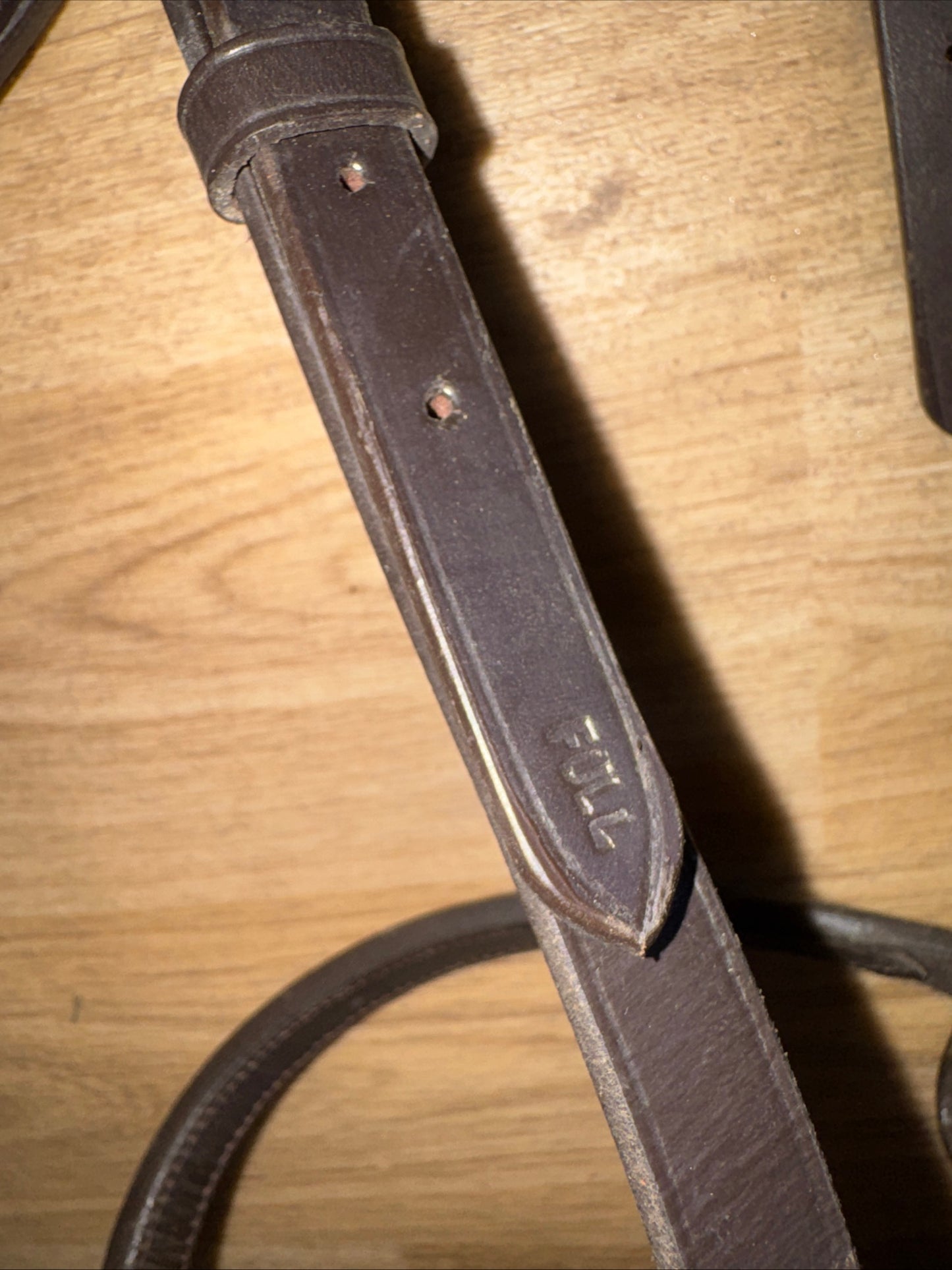 Brown Size Full Clencher Inhand Bridle #85 Second Hand Horse Tack