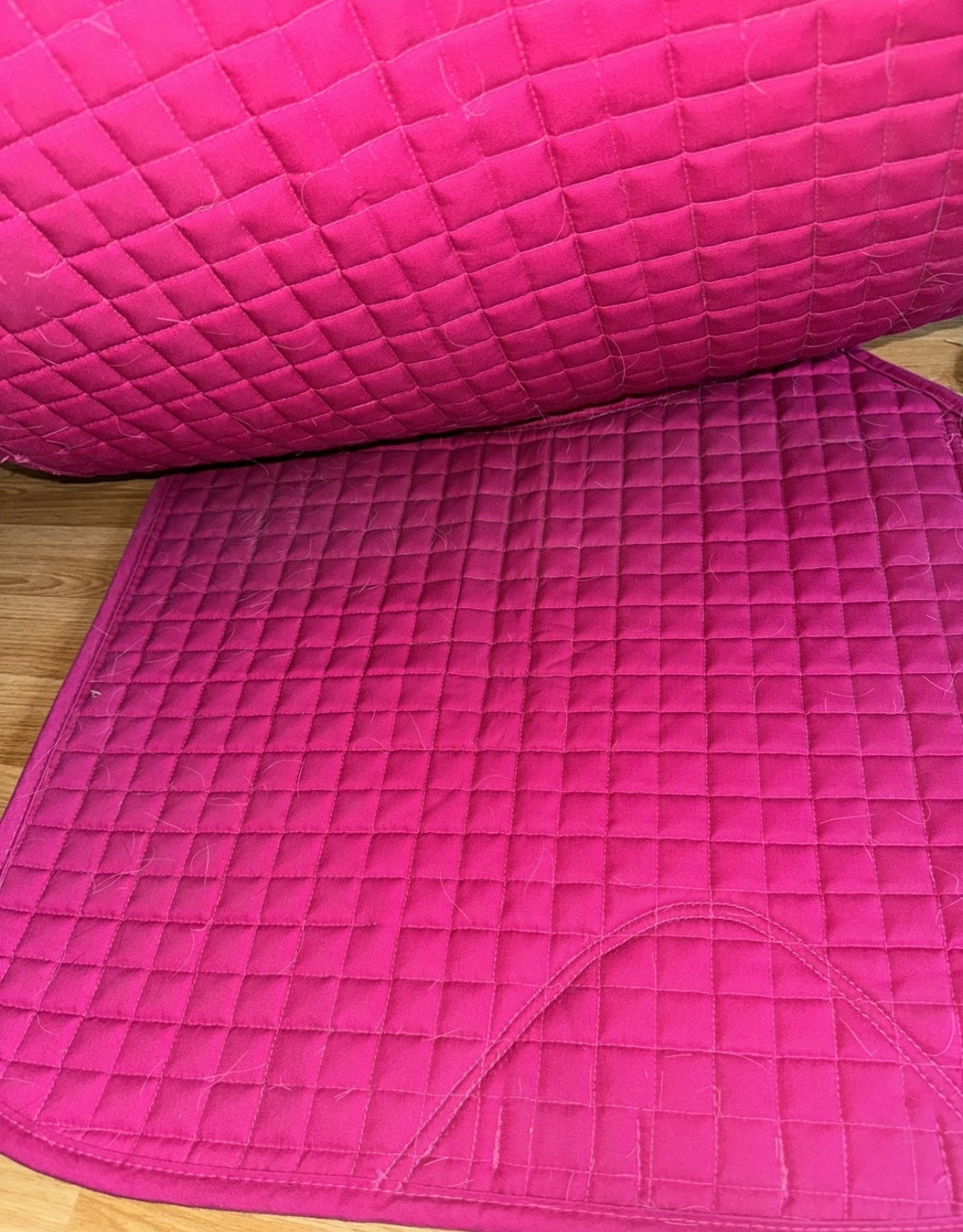 Legacy Straight Cut Pony / Cob Pink Saddle Pad - Dressage