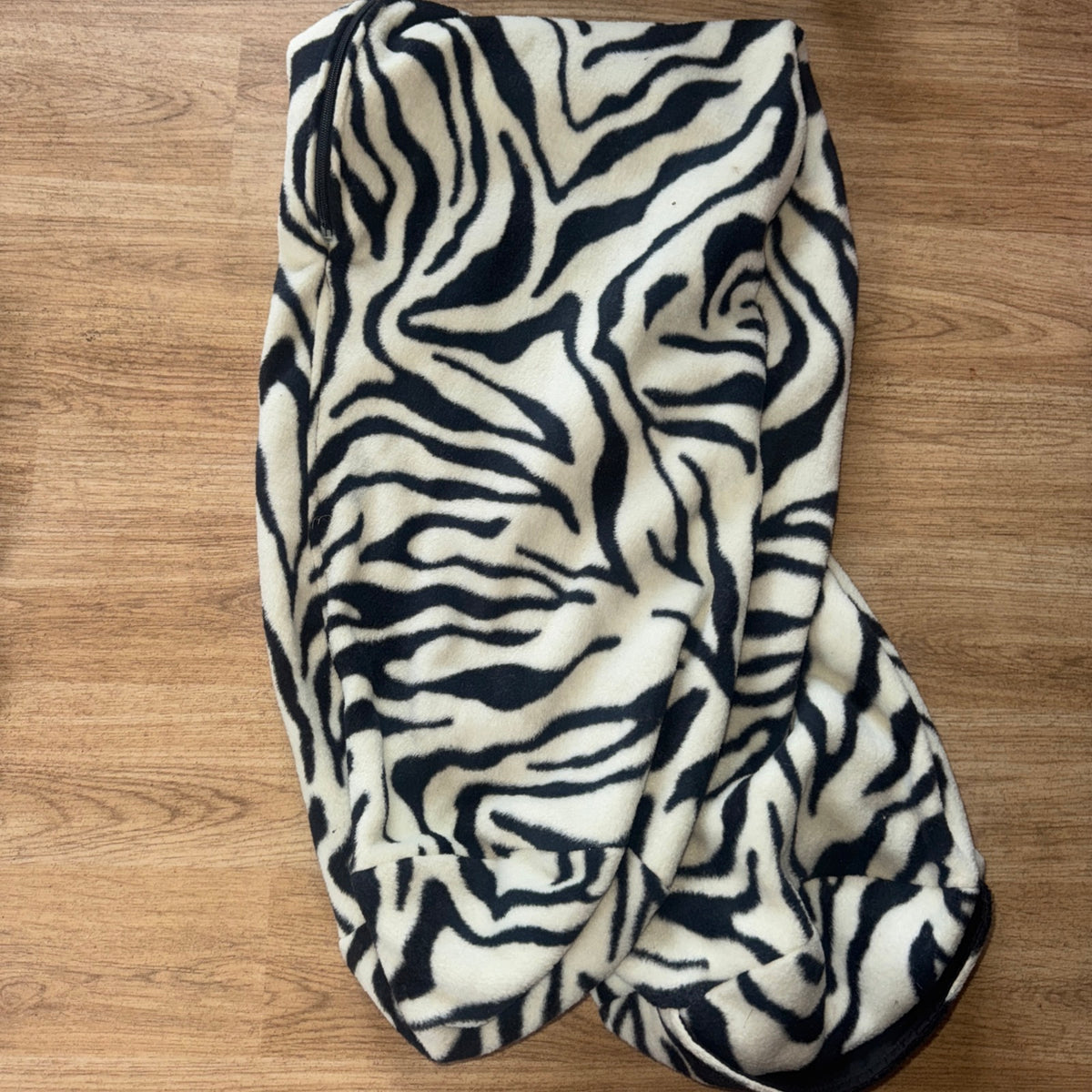 Large Zebra Fleece Bridle Bag