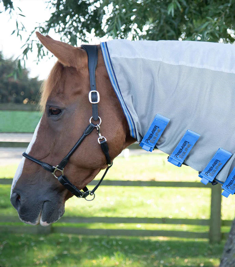 Premier Equine Combo Mesh Air Fly Rug with Surcingles - Blue 6’6 .