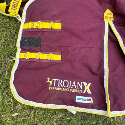 Gallop Trojan Size 6’3 Turnout Combo Rug 1200d 200gm Second Hand Horse Tack